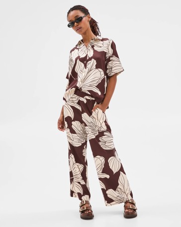 Petites Satin Pants