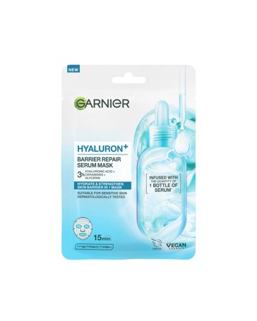 Garnier Hyaluron+ Barrier Repair Serum Mask 36.5g - Hyaluronic Acid and Ceramides