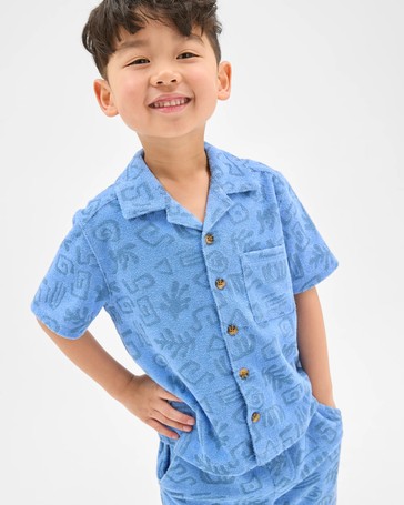 Australian Cotton Blend Short Sleeve Terry Shirt