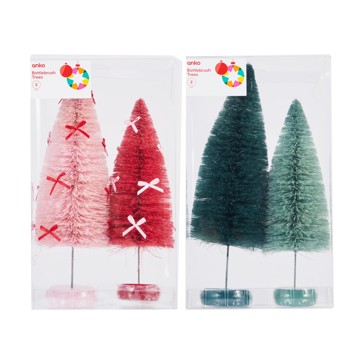 2 Pack Bottlebrush Trees, Assorted - Anko