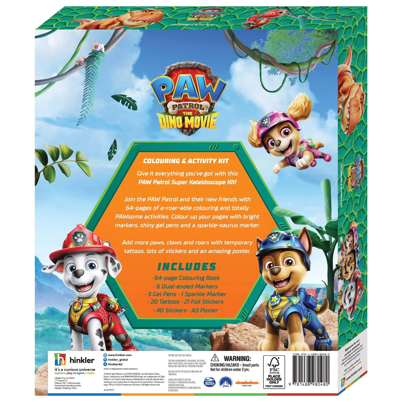 Kaleidoscope: PAW Patrol The Dino Movie Colouring and Activity Kit - Book 2 of 6