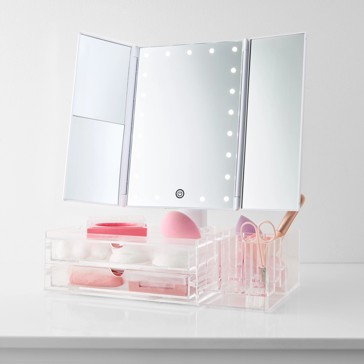 Tri-Fold LED Mirror - Anko