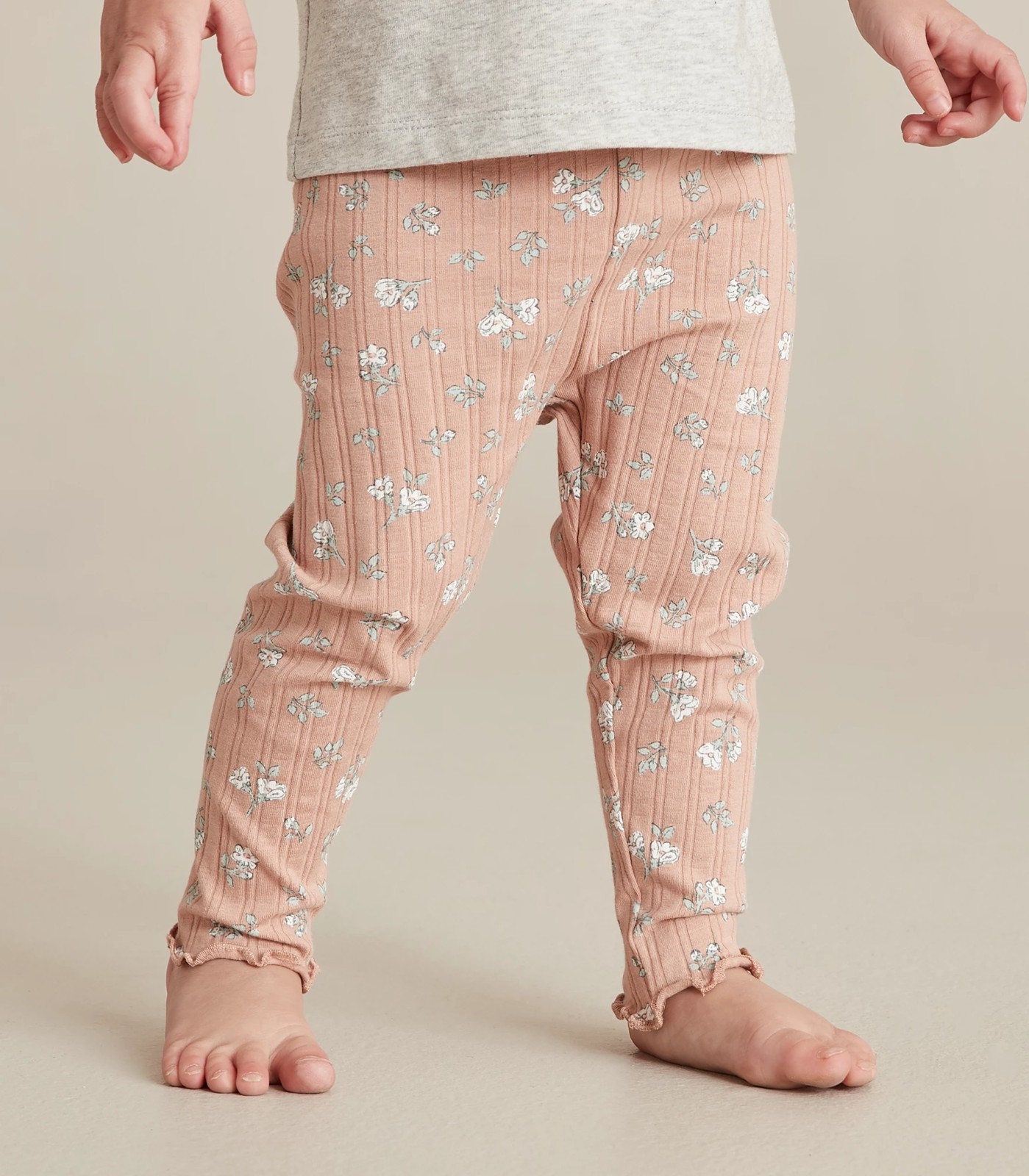 Baby Organic Cotton Rib Leggings