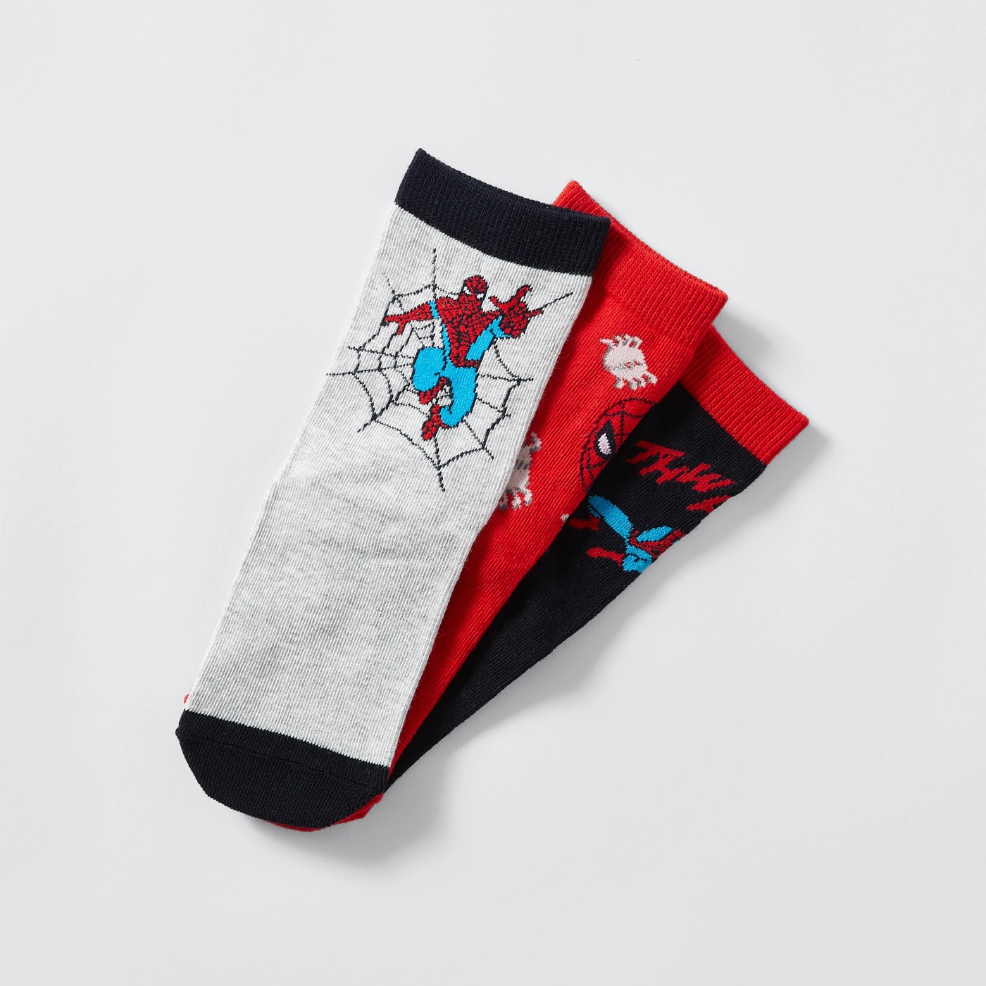 3 Pack Marvel Spiderman Socks 3 of 3