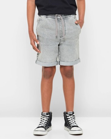 Pull On Denim Shorts