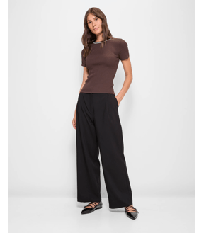 Preview Classic Pleat Front Wide Leg Pants
