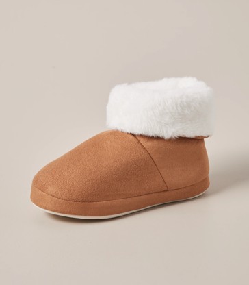 Youth Fluffy Turn Down Slipper Boots