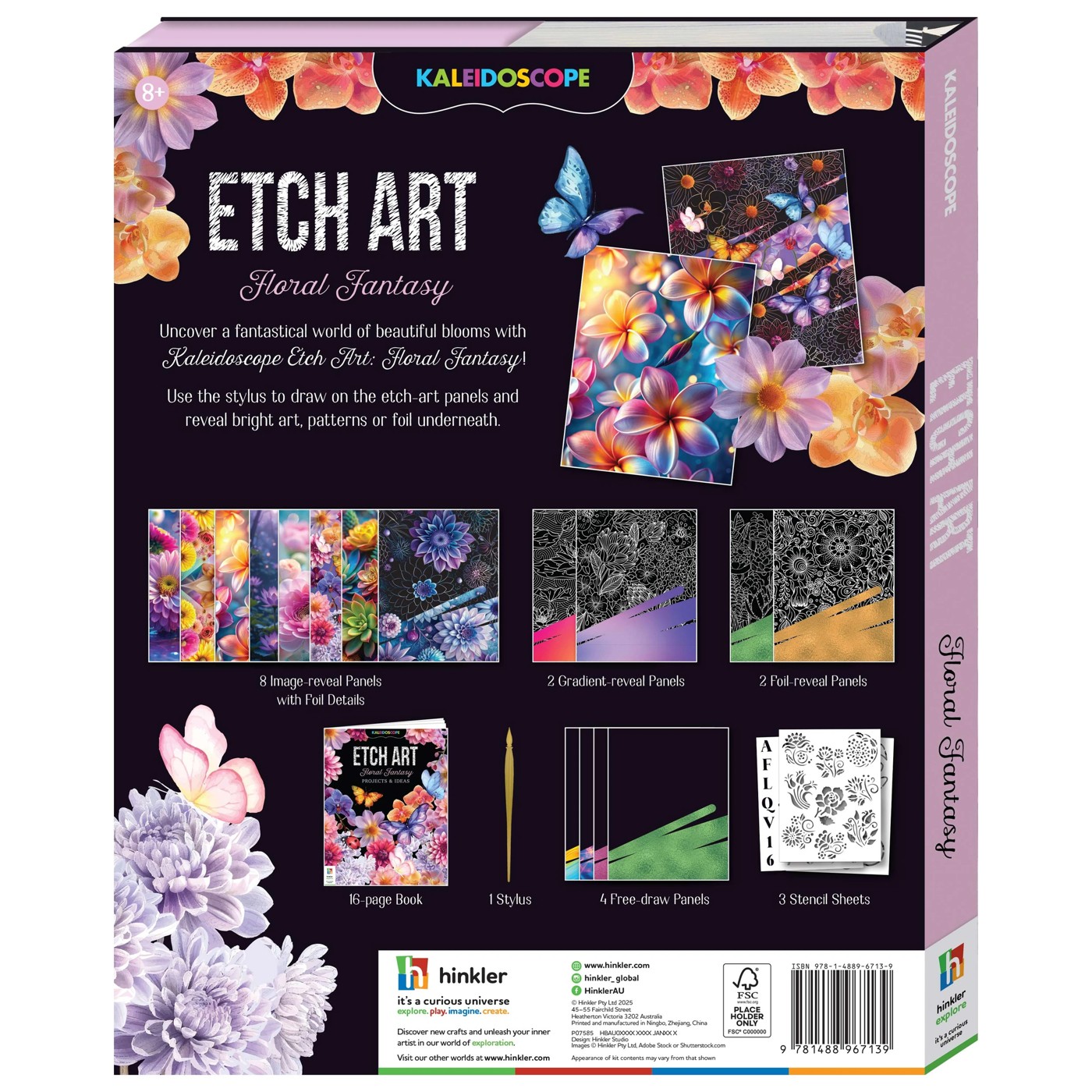 Kaleidoscope Etch Art: Floral Fantasy - Book 2 of 5
