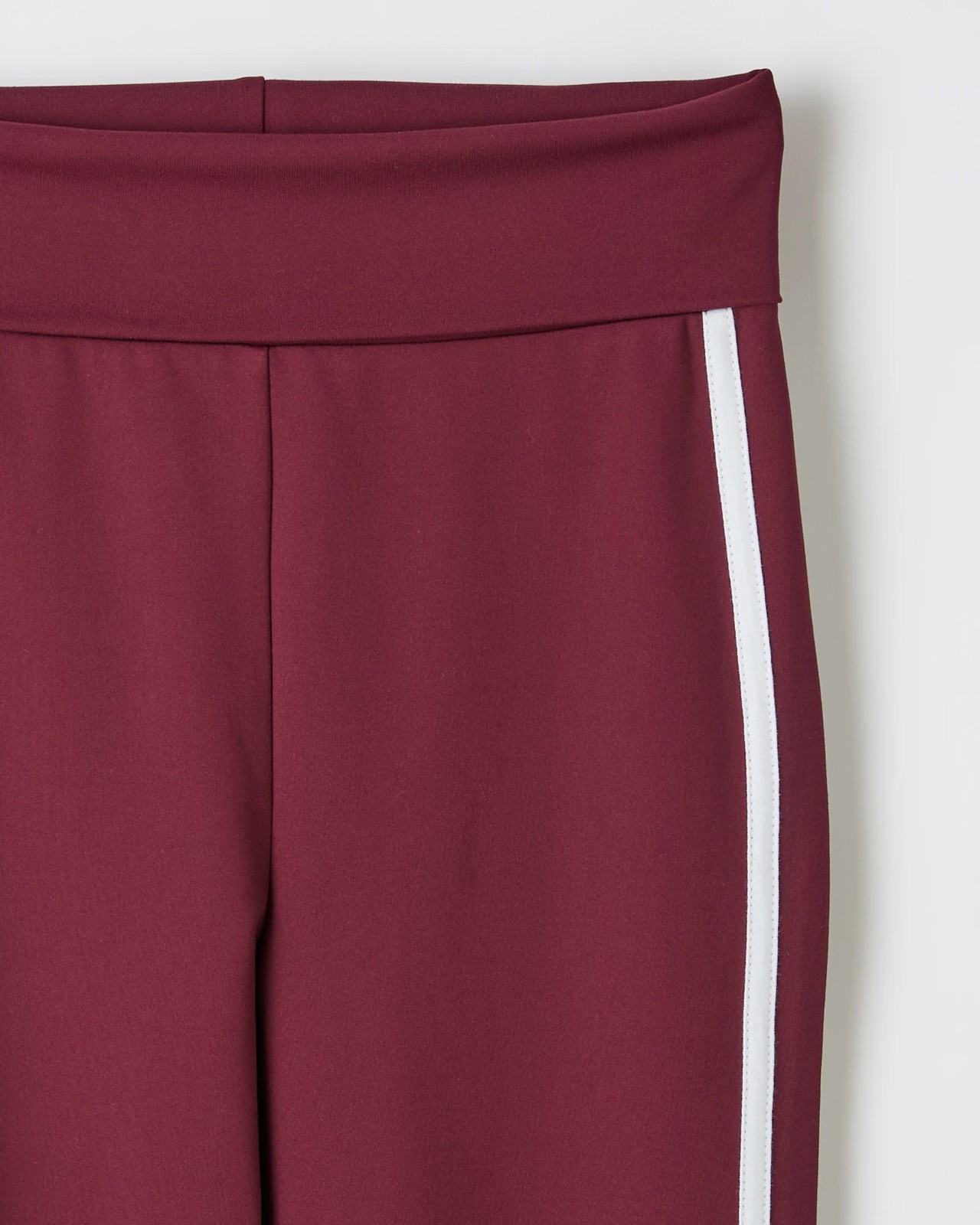 Active Fold Over Flare Pants - Burgundy 6 of 6