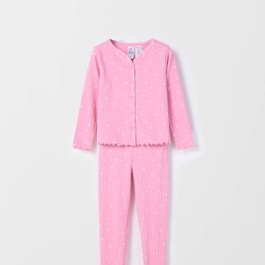 Australian Cotton Younger Girls Cardigan Pyjama Set