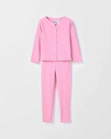 Australian Cotton Younger Girls Cardigan Pyjama Set