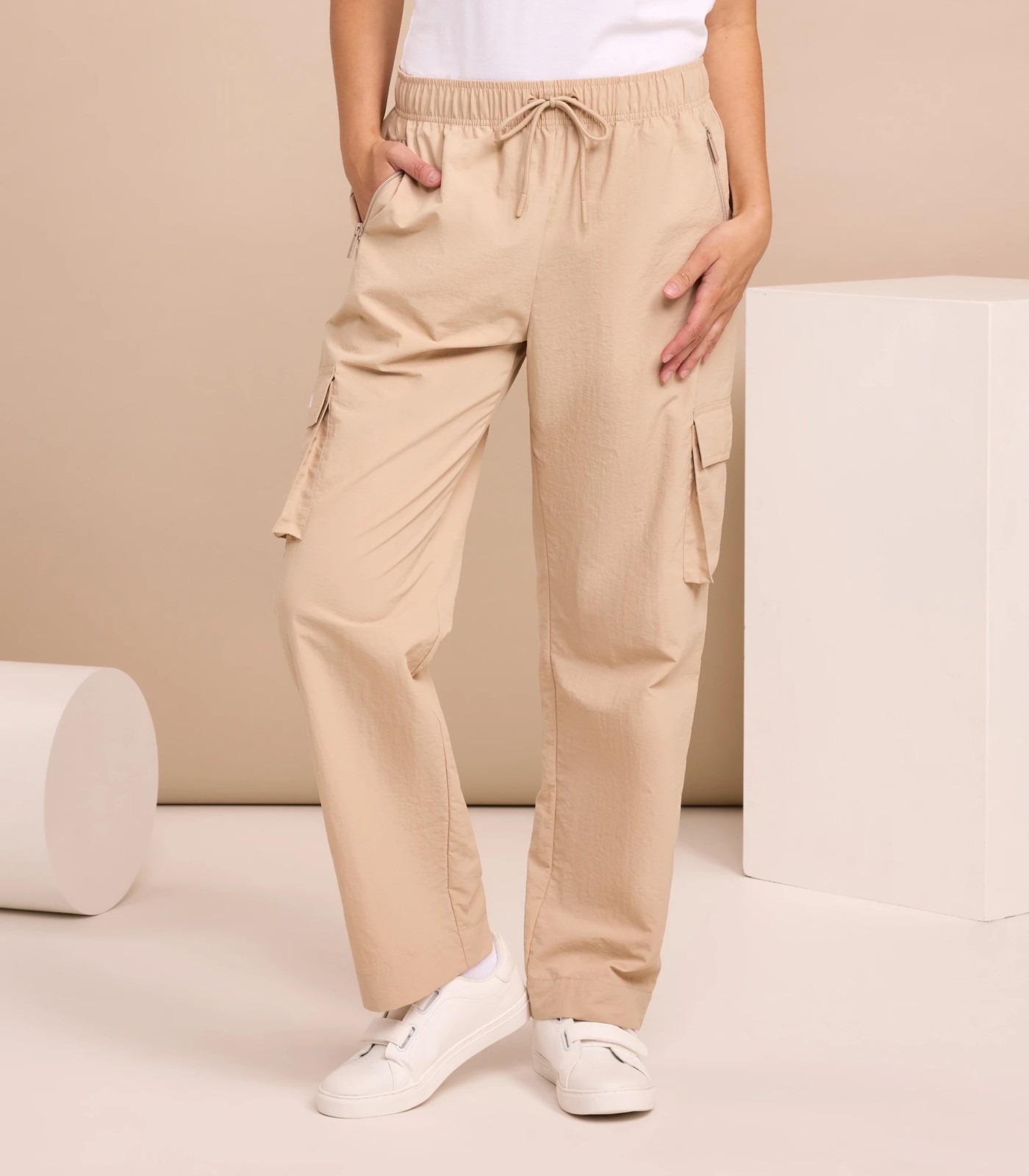 Fila Pant For Women Retailers - Beige Fila Project 7 Cargo