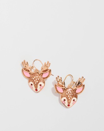 Christmas Reindeer Drop Earrings