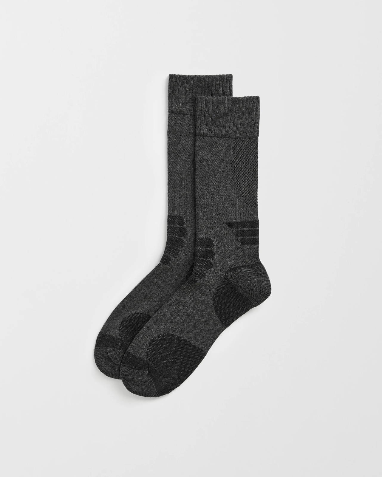 Graphite Bamboo 2 Pack Performance Crew Socks - Charcoal 3 of 3