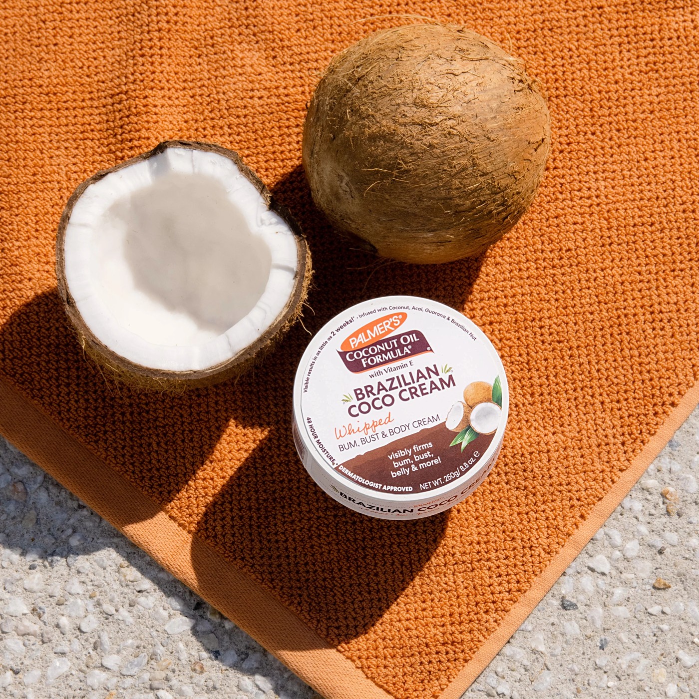 Palmers Coconut Oil Formula Brazilian Coco Whipped Bum, Bust and Body Cream 250g - Vitamin E 3 of 5
