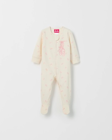 Barbie Organic Cotton Baby Zip Coverall