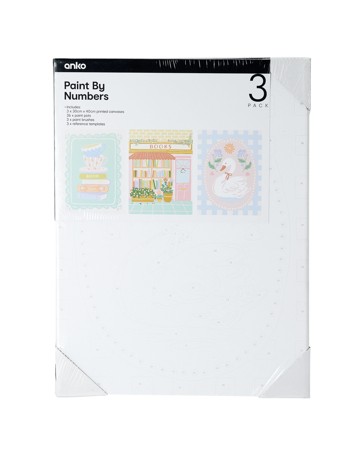 Anko 3 Pack Paint by Numbers - Bloomcore