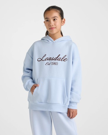 Lonsdale London Fleece Hoodie - Light Blue