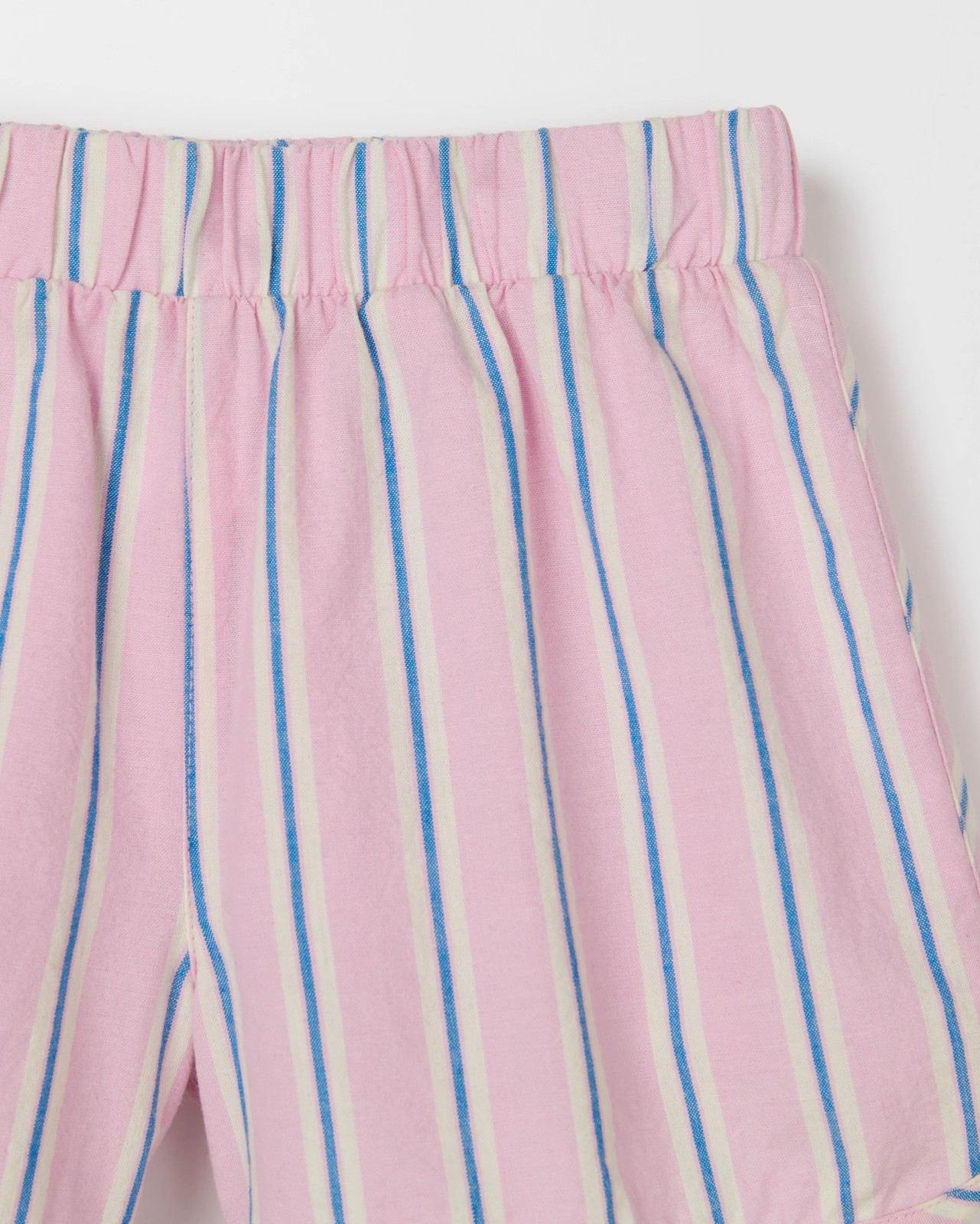 Dolphin Hem Woven Shorts - Lilac/Blue Stripe 5 of 5