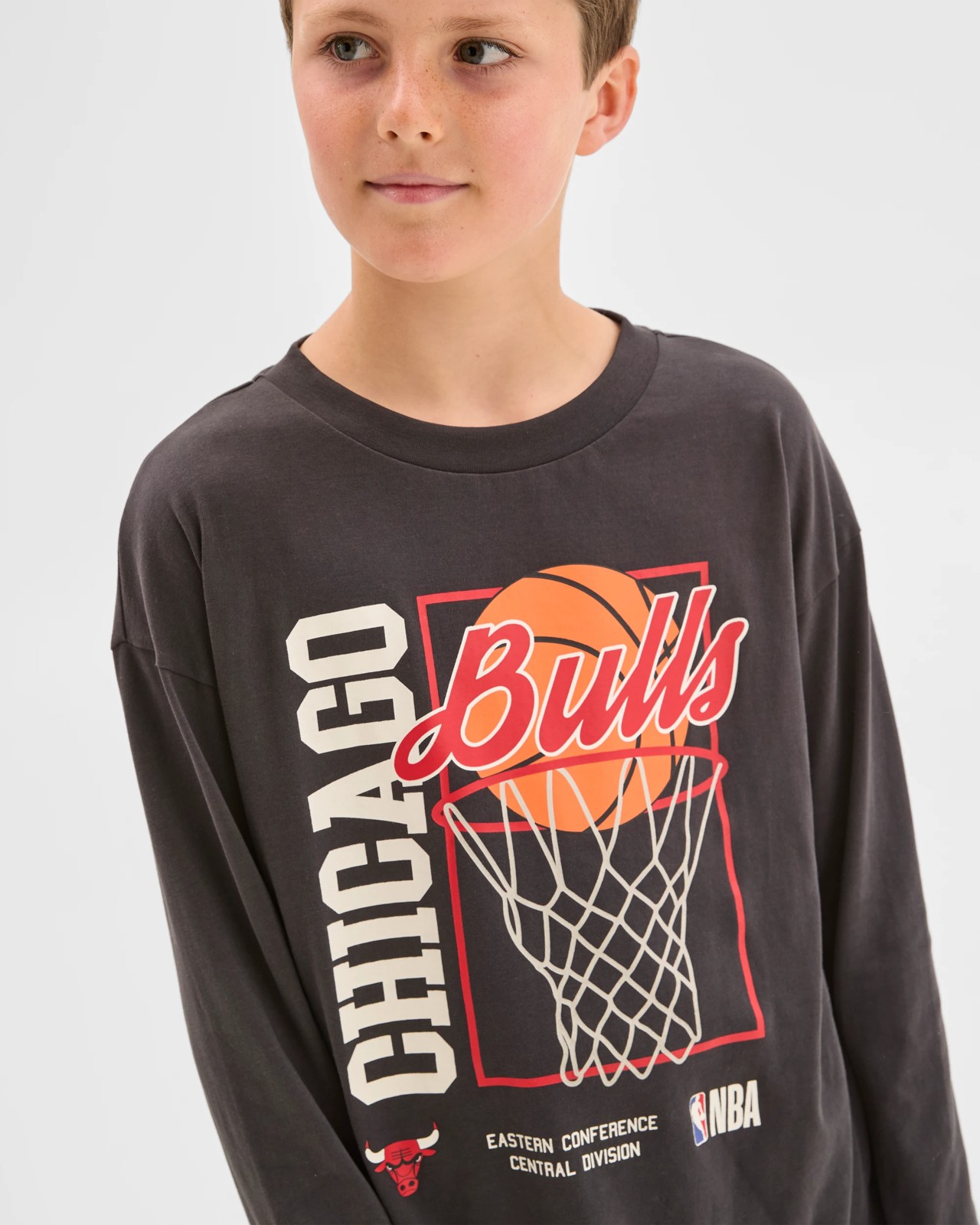 NBA Australian Cotton Jersey Older Boys Oversized Pyjama Set - NBA Bulls 5 of 6