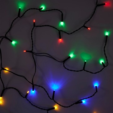 Low Voltage 250 LED Multifunction Multi-Coloured Icicle String Lights - Anko