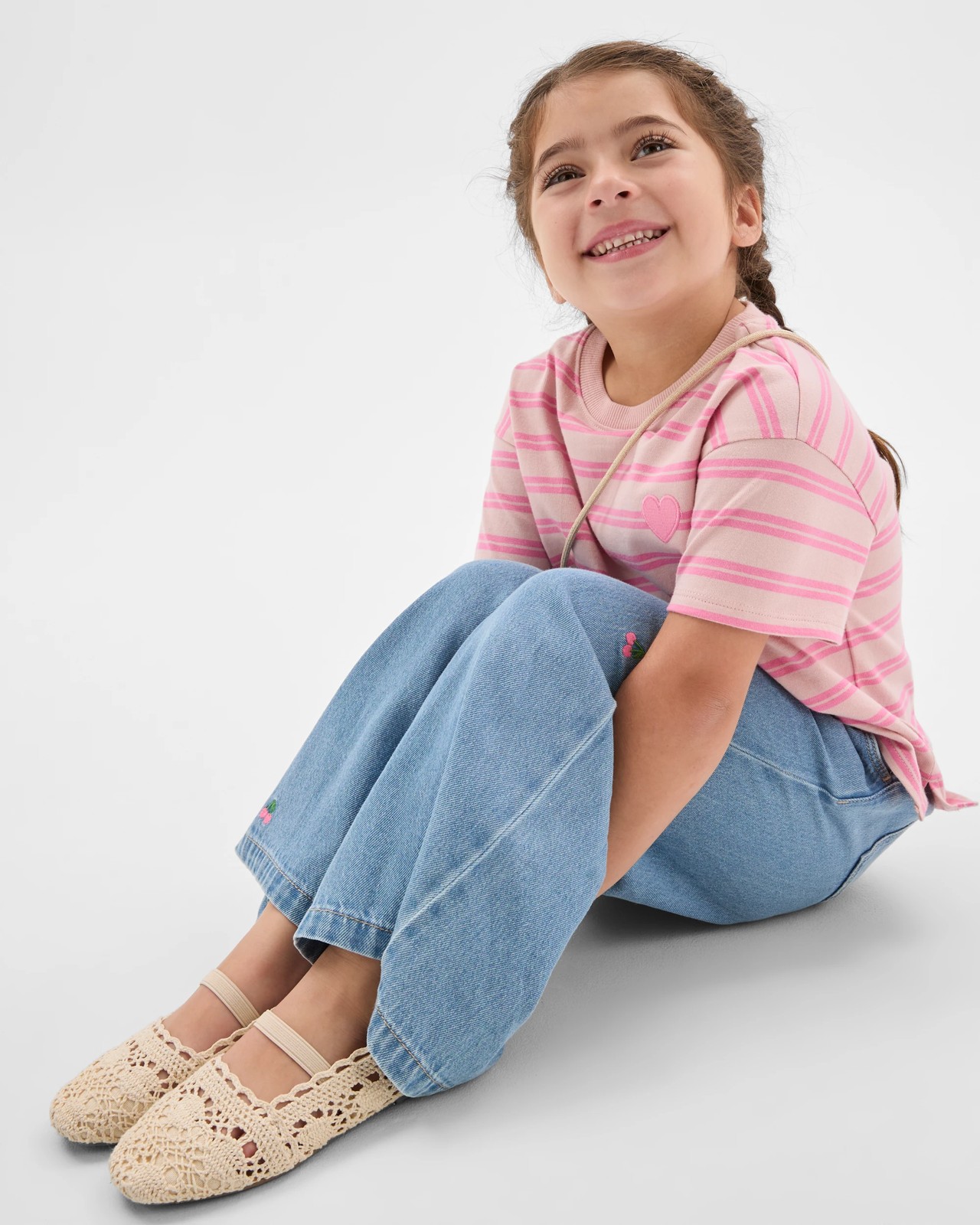 Wide Leg Denim Jeans - Light Wash 2 of 6