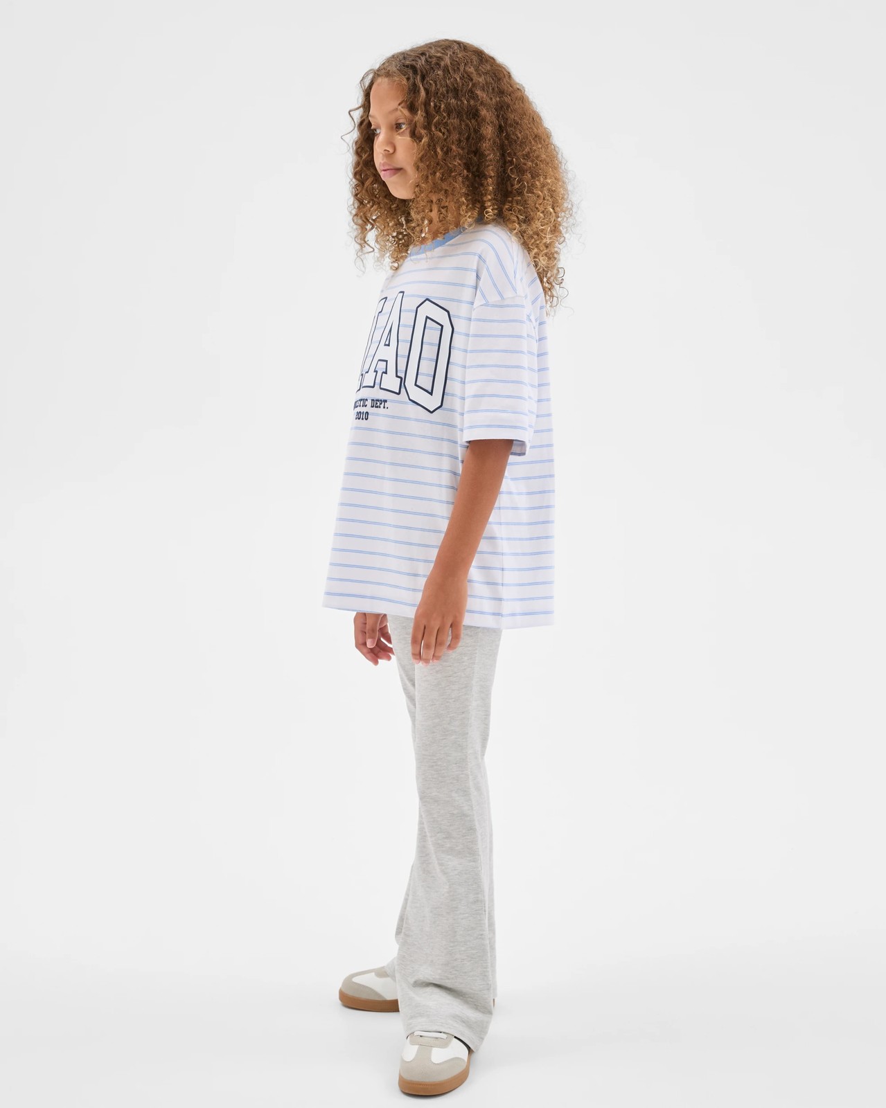 Folded Waist Flare Pants - Grey Marle 3 of 6