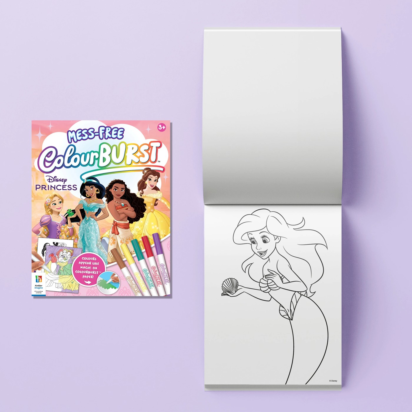 INKredibles Disney Princess Mess-Free ColourBurst Activity Kit - Book 5 of 6