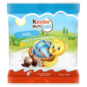 Kinder Mini Hazelnut Chocolate Eggs 270g