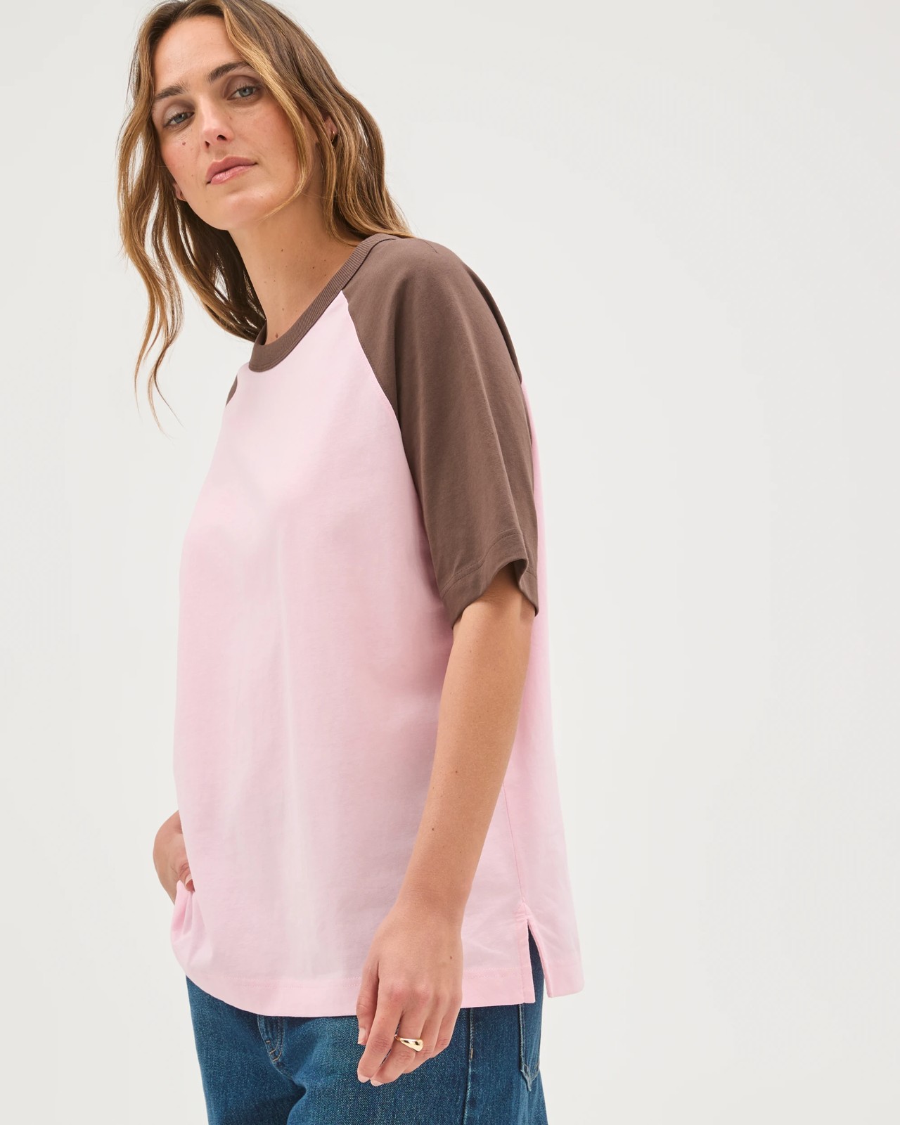 Australian Cotton Raglan Sleeve Boxy T-Shirt 5 of 5