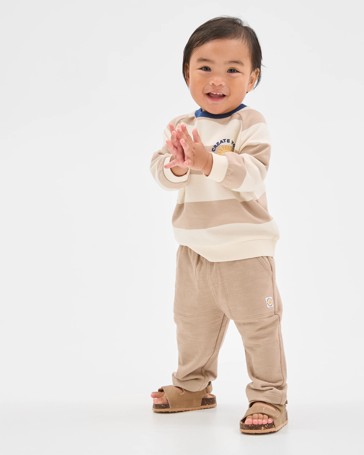 Baby Organic Cotton Jumper & Pants 2 Piece Set