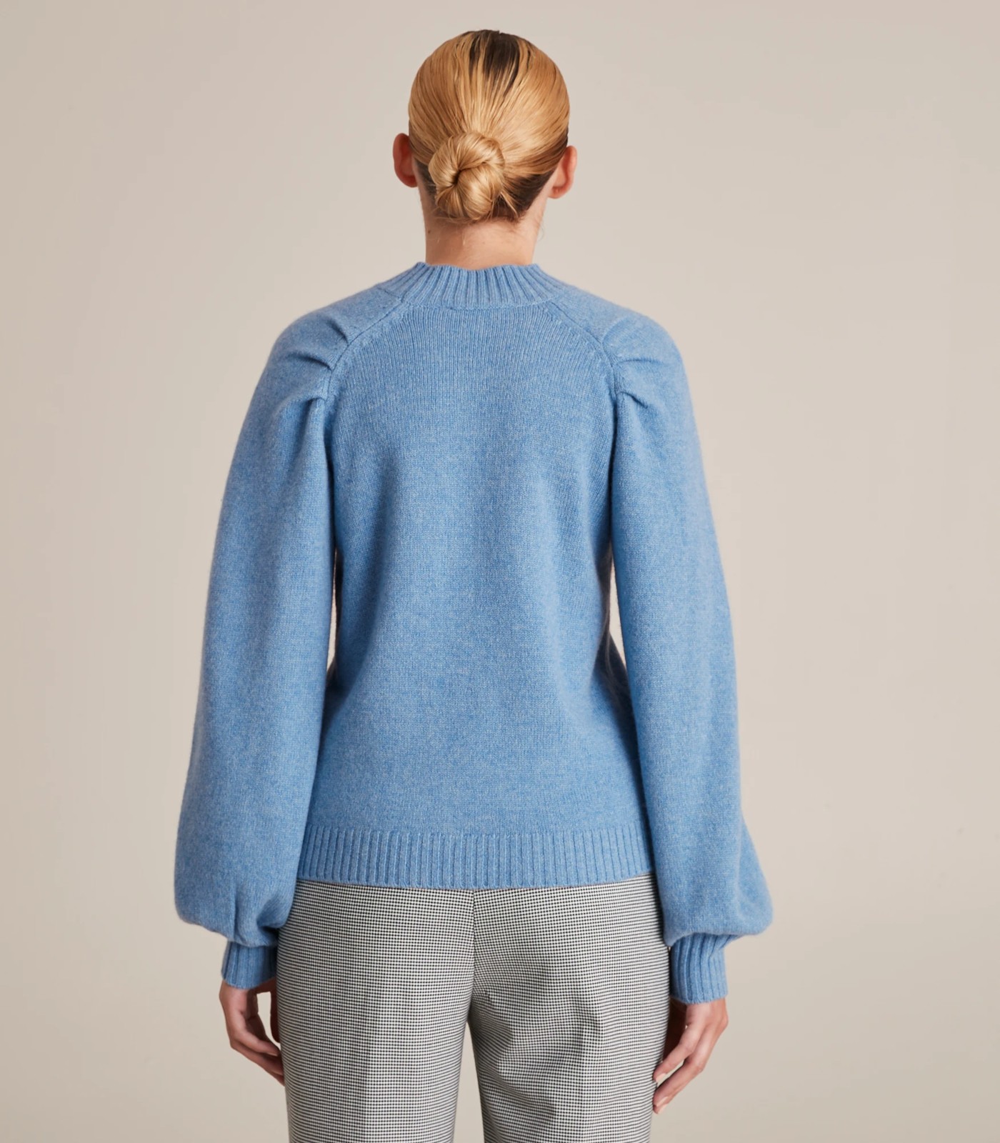 Preview Merino Wool Puff Sleeve Knit Jumper 6 of 6