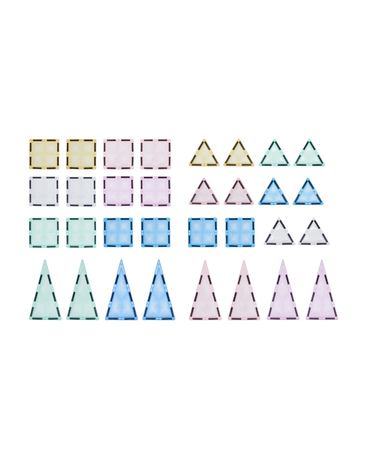 32 Piece Pastel Magnetic Tiles Set - Anko 4 of 5