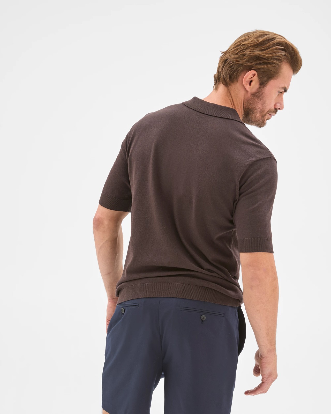 Preview Relaxed Fit Tailored Shorts - Navy 6 of 6