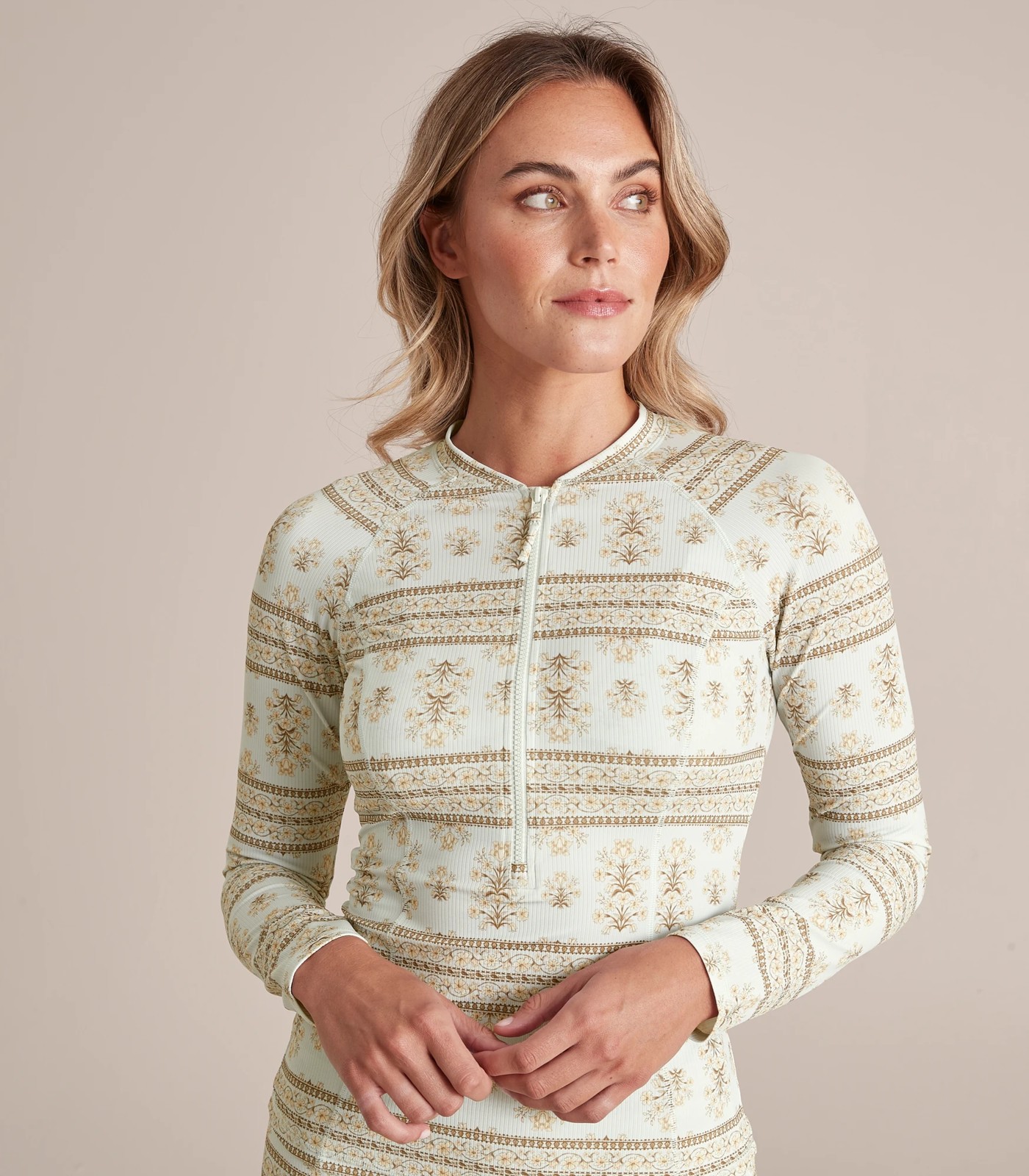 Resort Mini Rib Long Sleeve Rash Vest | Target Australia