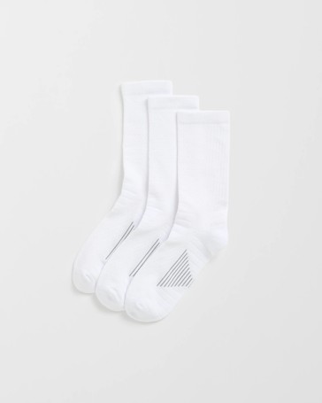 Maxx Australian Cotton Blend 3 Pack Performance Sport Crew Socks