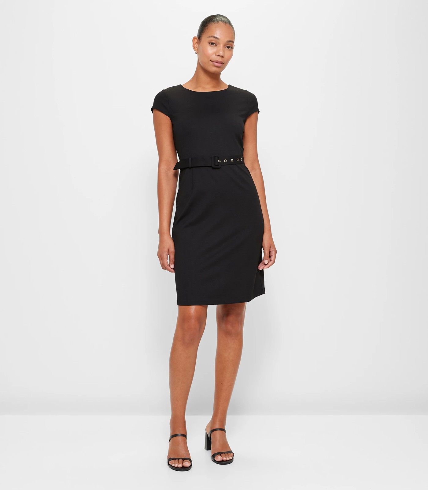 Sheath Dress with Belt - Preview