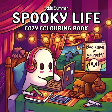 Spooky Life Cozy Colouring Book by Jade Summer - Book