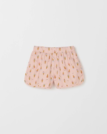 Dolphin Hem Woven Shorts