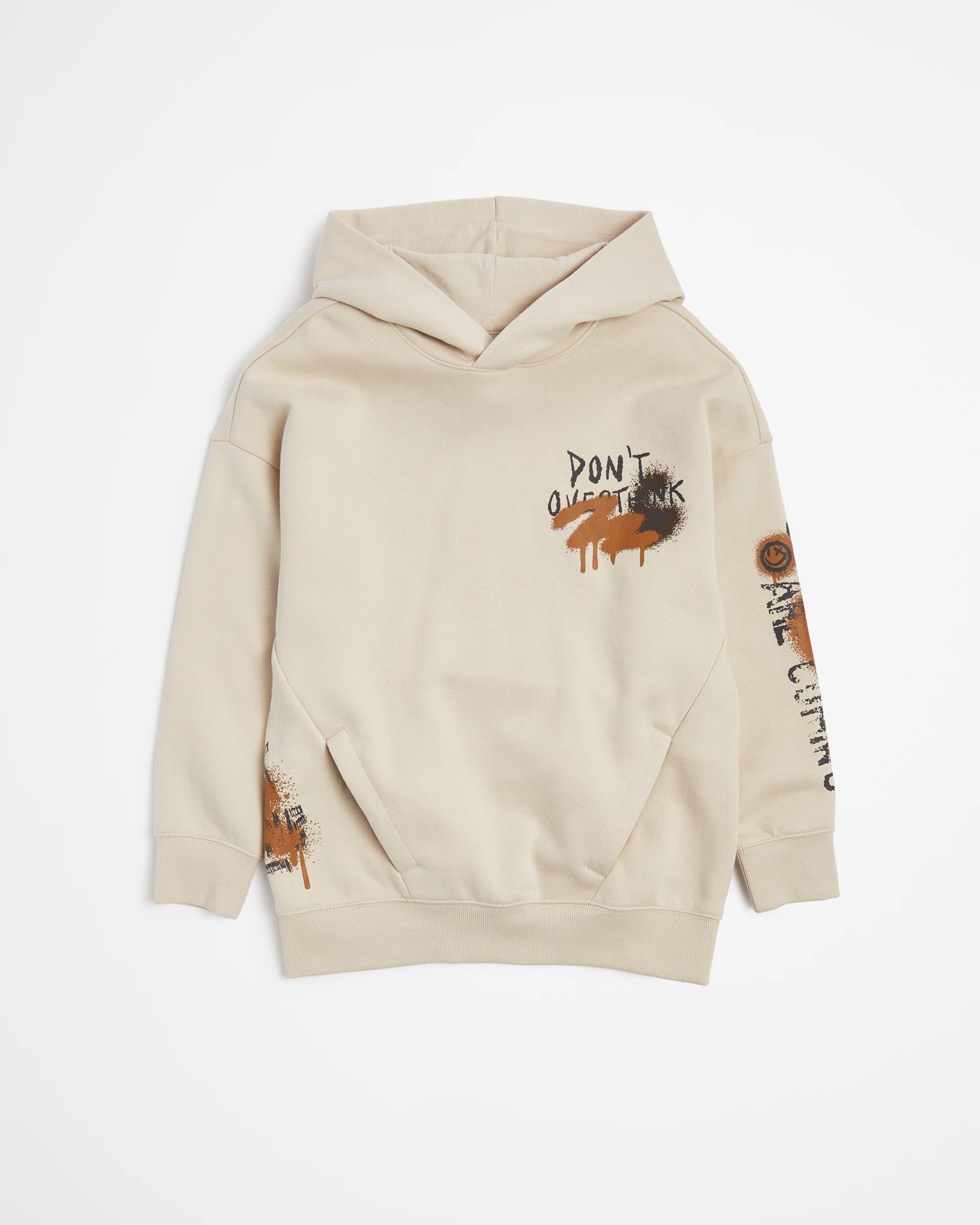 Graphic Print Oversized Hoodie