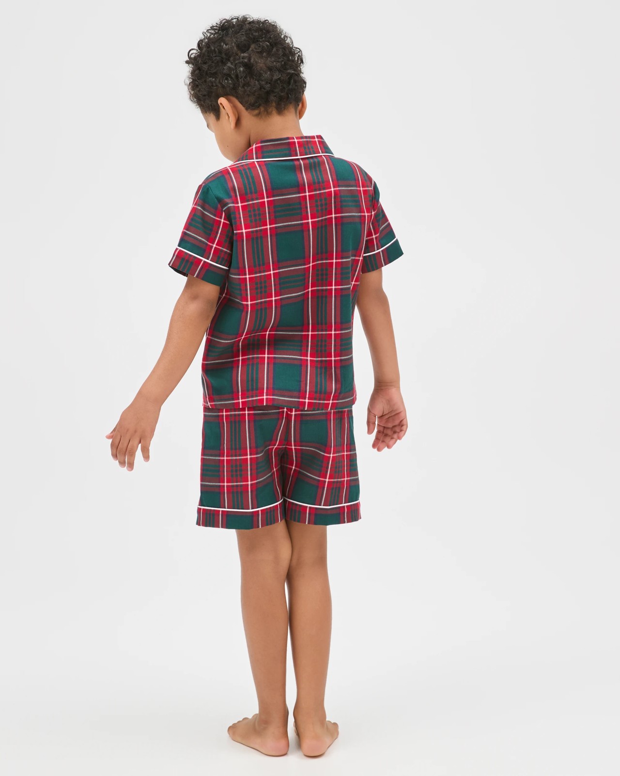 Family Matching Christmas Australian Cotton Younger Kids Pyjama Set - Tartan 6 of 6