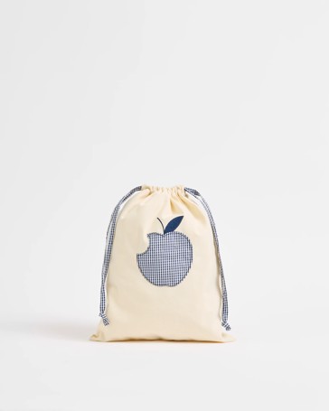 Kids Back To School Apple Drawstring Bag