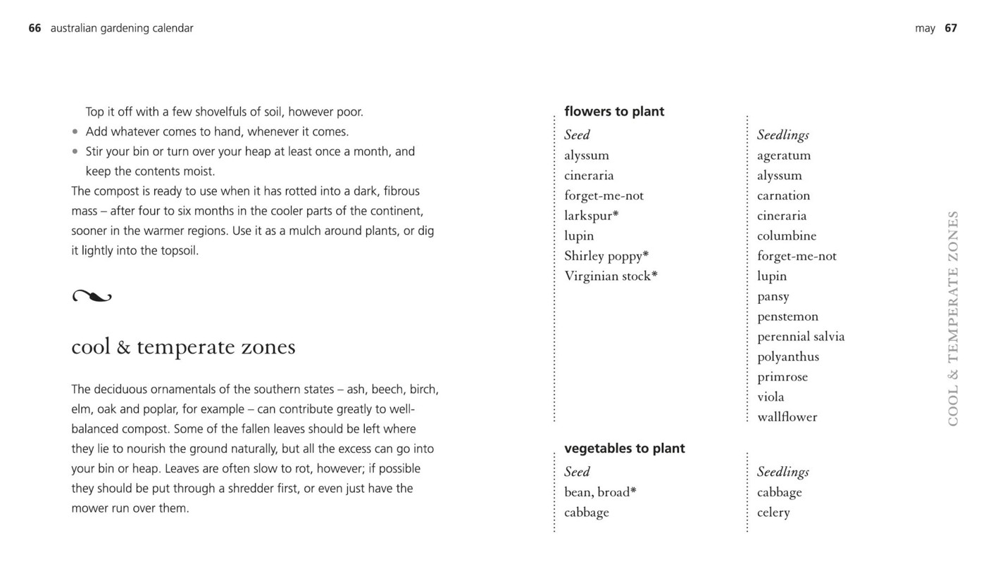 Australian Gardening Calendar - Book 5 of 5