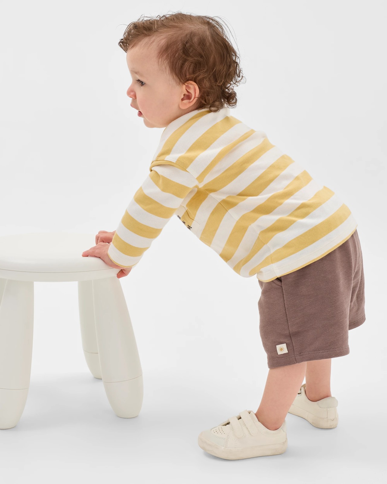 Baby Organic Cotton Long Sleeve Stripe T-Shirt 3 of 5