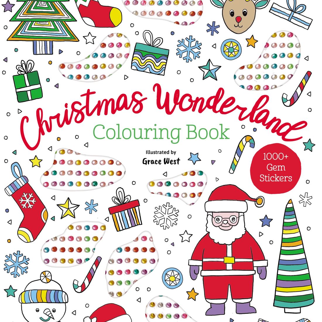 Gem Sticker Colouring Book Christmas Wonderland Target Australia