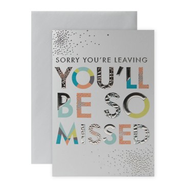 Connections from Hallmark Farewell Card - You'll Be Missed