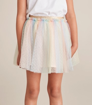 Textured Tulle Skirt