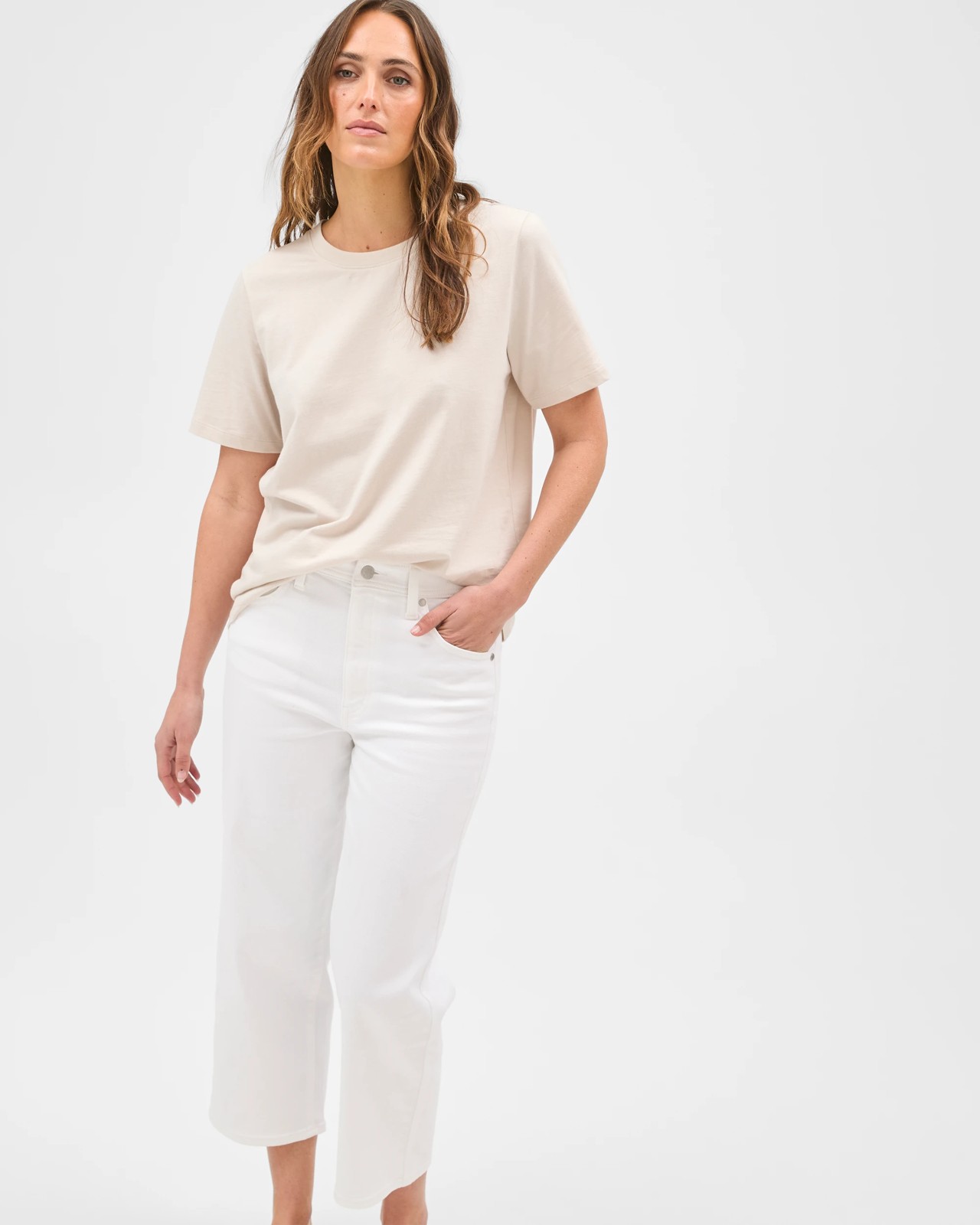Tara Straight Cropped Denim Jeans 4 of 5