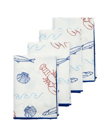Anko 4 Pack Sardine Summer Napkins