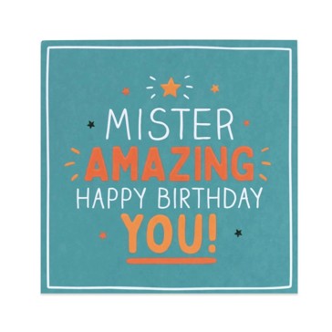 Hallmark Happy Birthday Card - Mister Amazing
